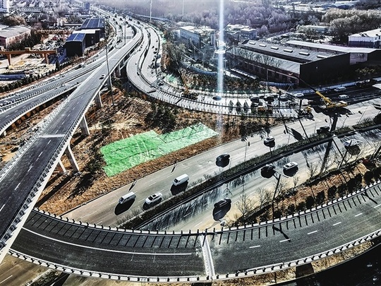 龙城大街打通工程竣工 具备通车条件