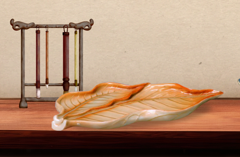 文化中国行·文博日历丨两片落进书房里的叶子 竟是文房好物