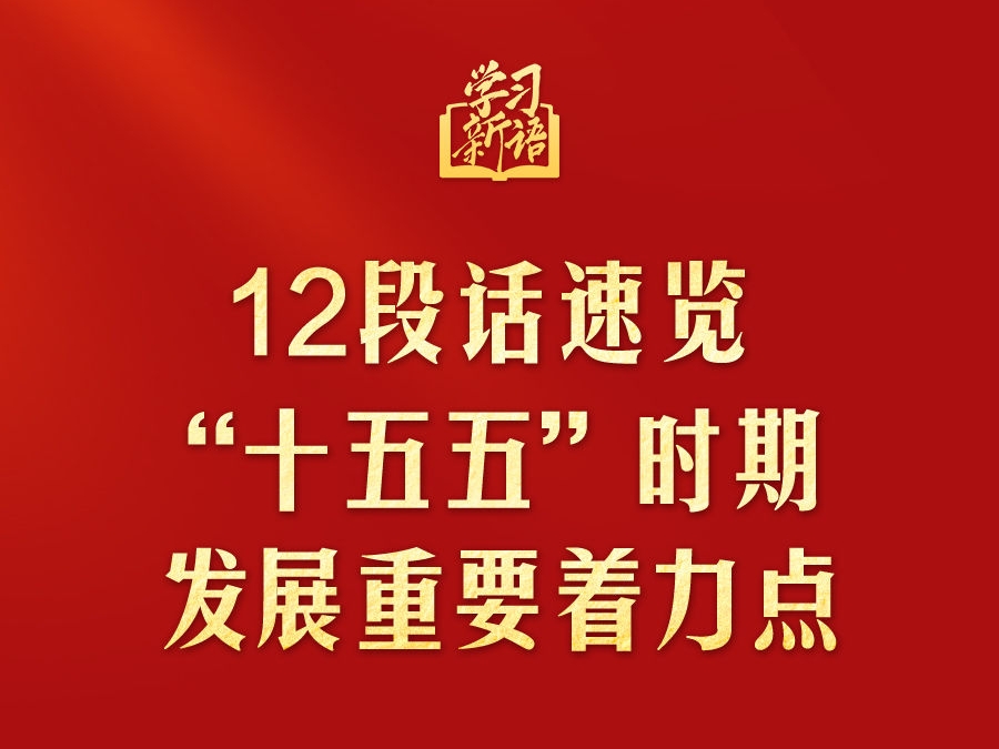 12段话速览“十五五”时期发展重要着力点