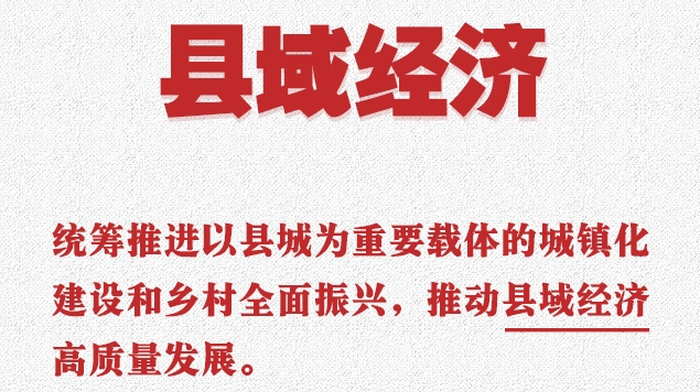 中央经济工作会议中的“十五五”名词：县域经济