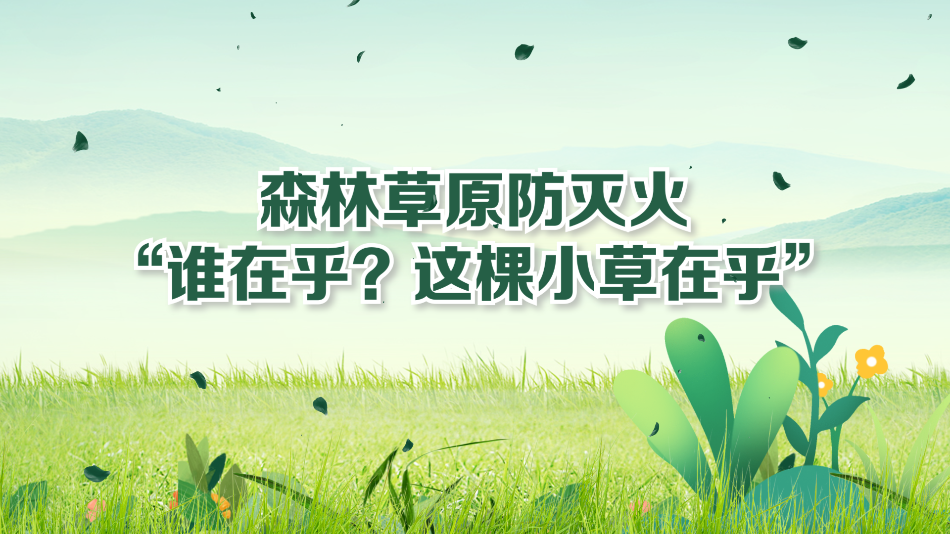 MG ｜ 森林草原防灭火：“谁在乎？这棵小草在乎”