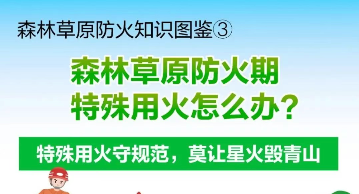 森林草原防火知识图鉴③ ：森林草原防火期 特殊用火怎么办？