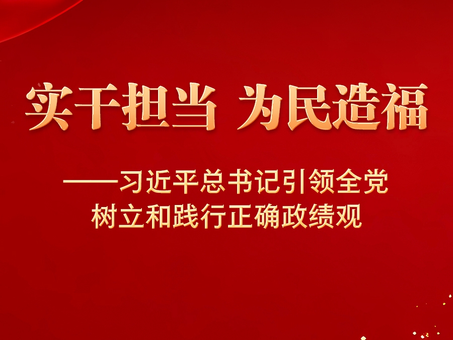 习近平总书记引领全党树立和践行正确政绩观
