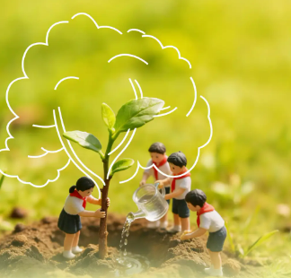 植树添新绿 防火护家园