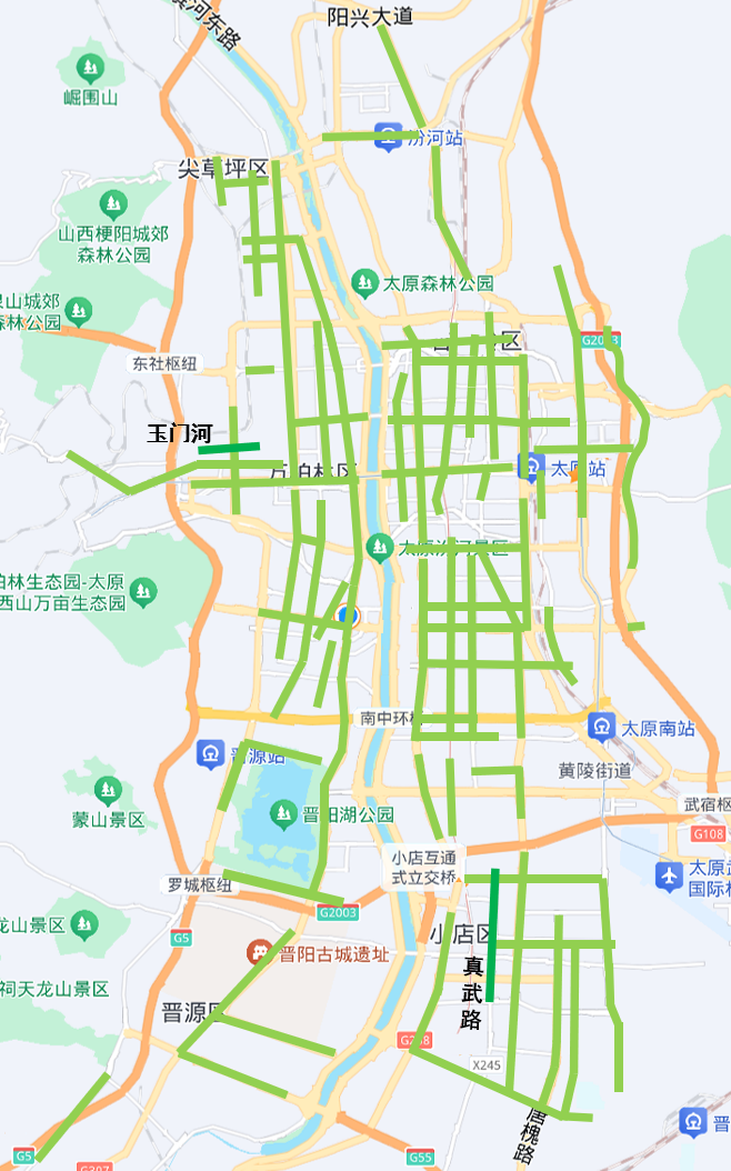 太原新增2条绿波