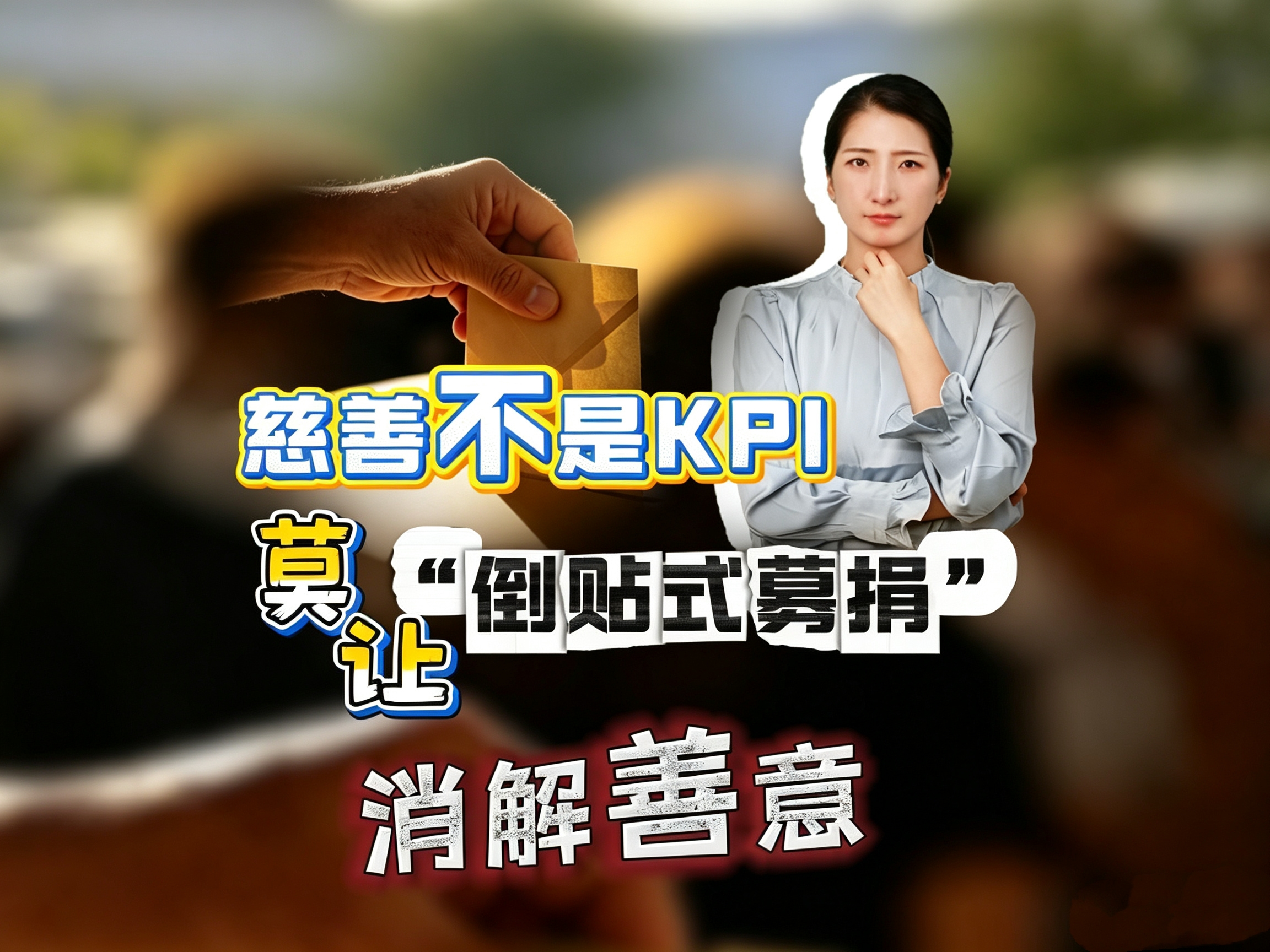 【舆论新观察】慈善不是KPI 莫让“倒贴式募捐”消解善意