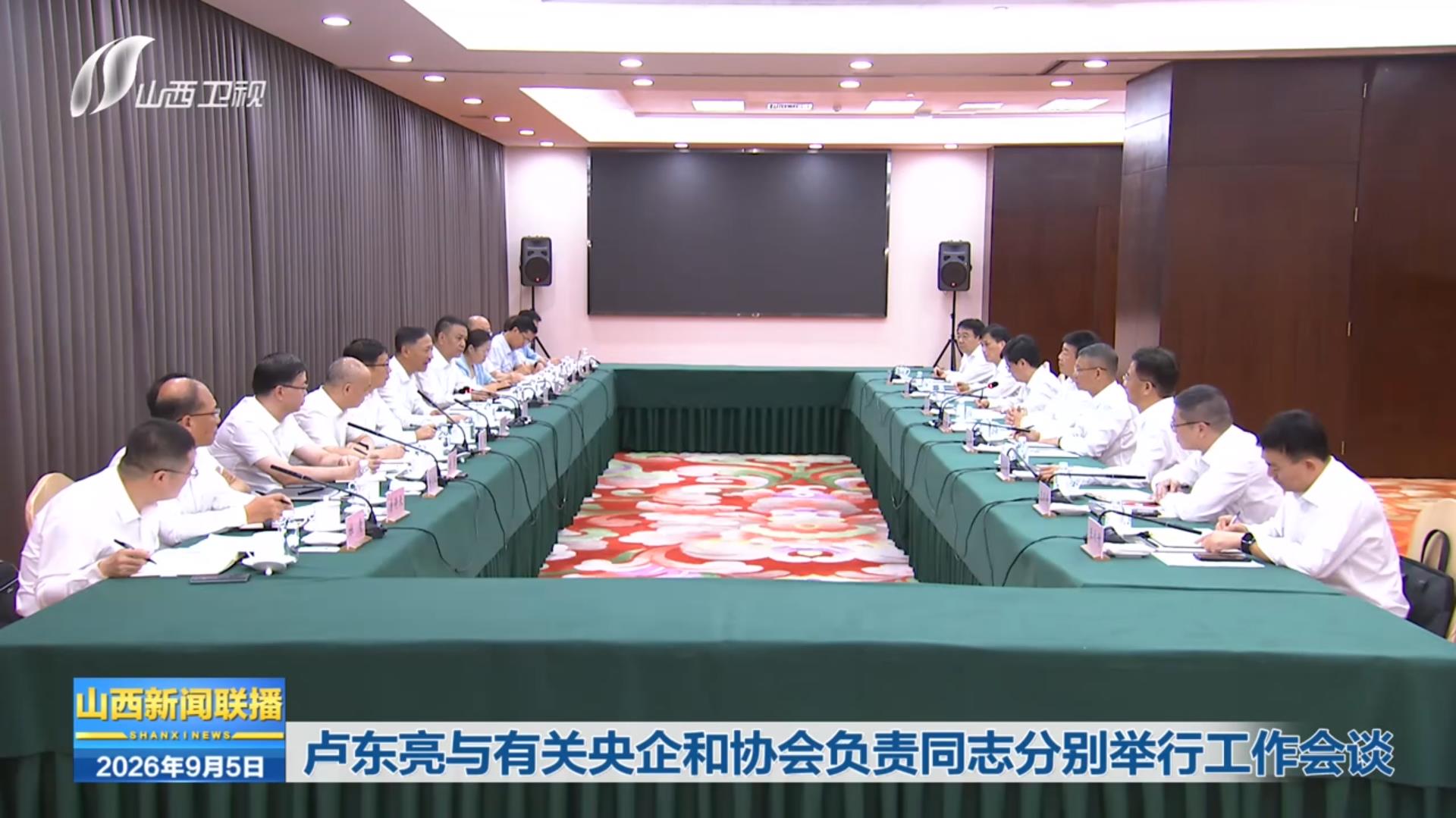 卢东亮与有关央企和协会负责同志分别举行工作会谈